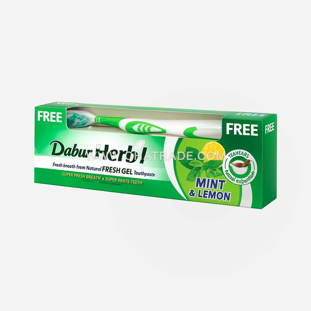 Mint & Lemon Toothpaste & Brush 125g