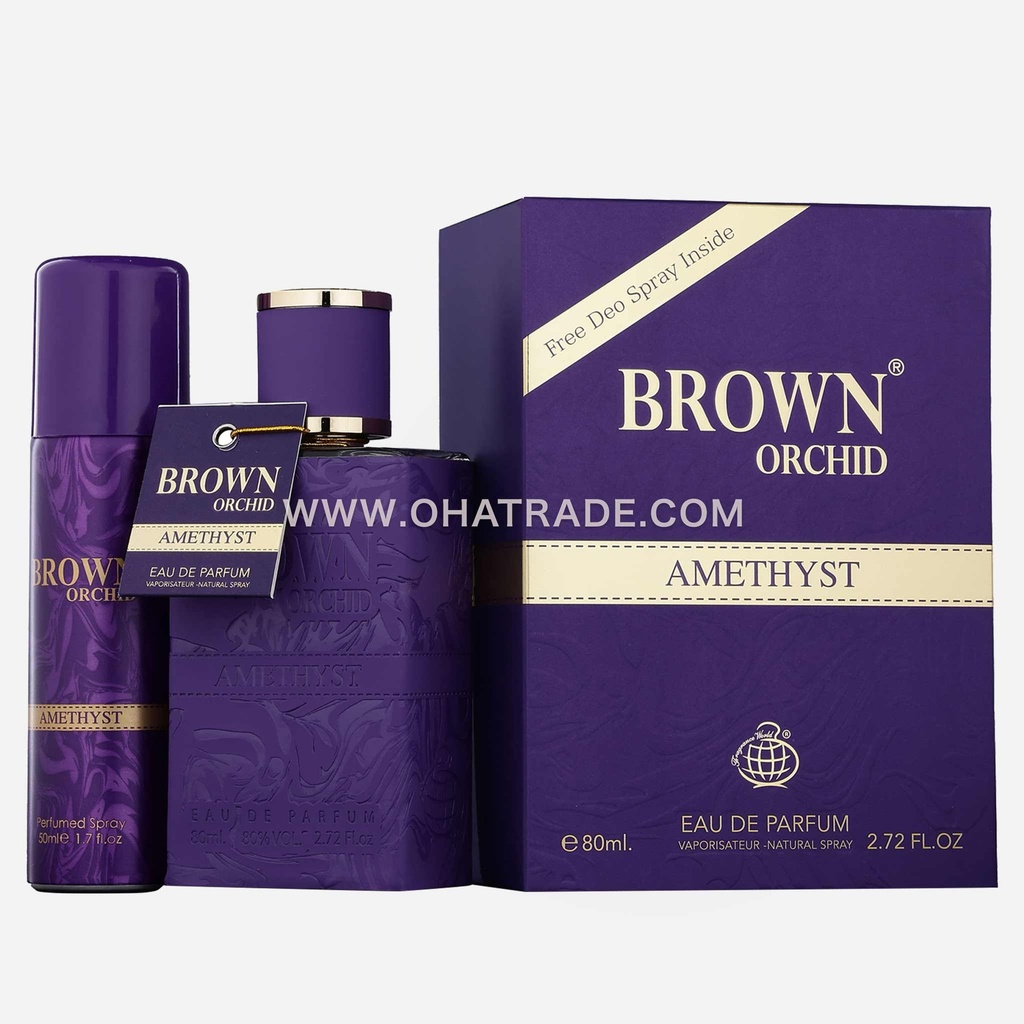 Brown Orchid Amethyst W/Deo EDP 80ml