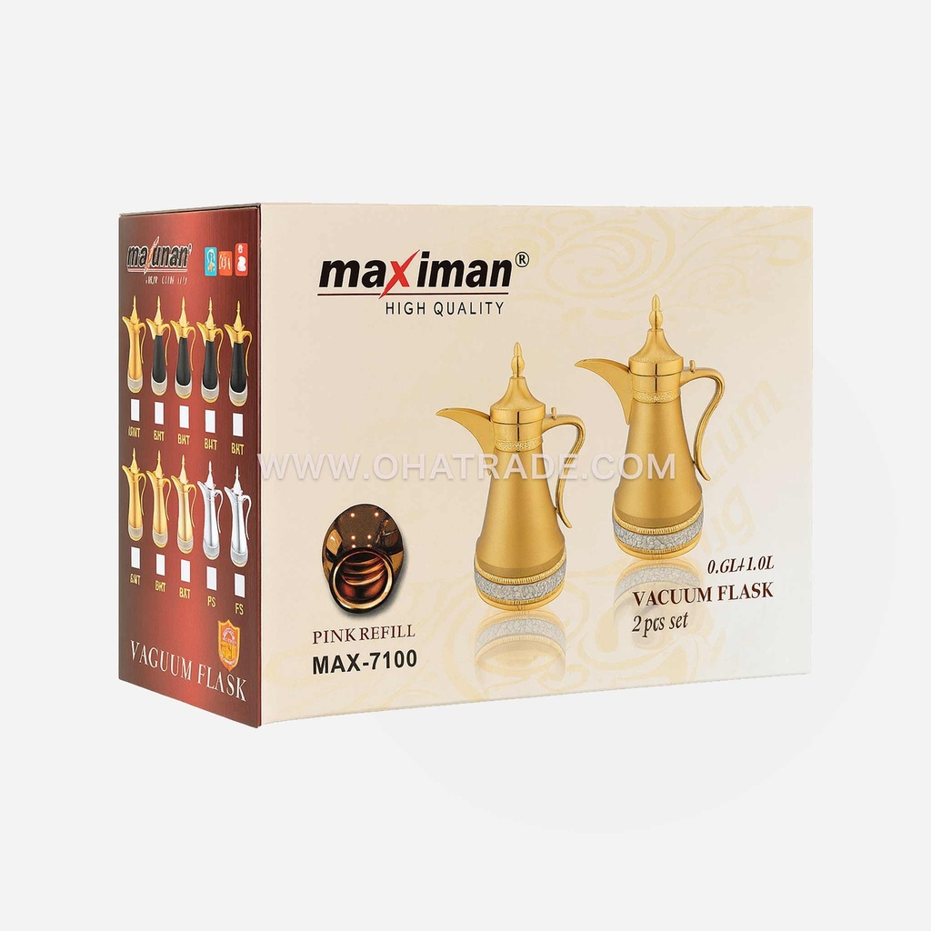 Vacuum Flask 0.6L/1L 2pc