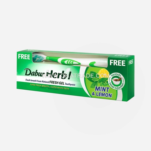 Mint & Lemon Toothpaste & Brush 125g