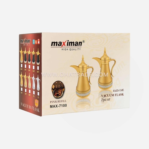 Vacuum Flask 0.6L/1L 2pc