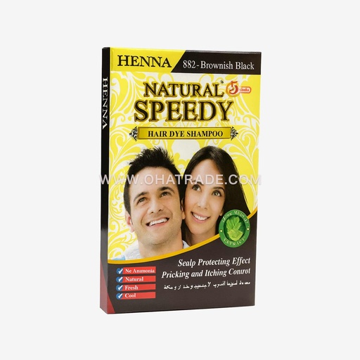 Speedy Brownish Black Hair Dye Shampoo 30ml